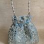 Light Blue Handcrafted Mirror Potli Bag, thumbnail 8 of 10