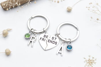 Personalised Pair Of Best Friends Keyrings Friend Gift, Matching Set, 7 of 9