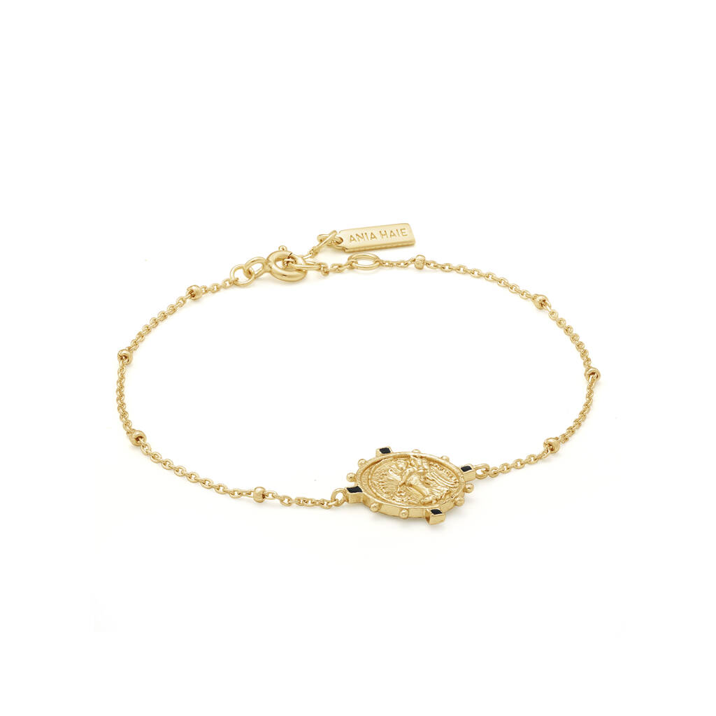 Gold Plated 925 Victory Goddess Bracelet By ANIA HAIE