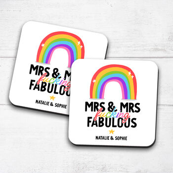 Personalised Set Of Two Mugs 'Mrs Fucking Fabulous', 2 of 2
