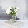 White Rose And Gypsophelia Artificial Bouquet, thumbnail 2 of 3