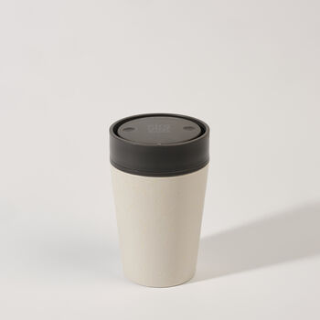 Circular Leakproof And Lockable Reusable Cup 8oz Grey, 5 of 9