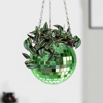 Colourful Disco Ball Hanging Planter, 4 of 5