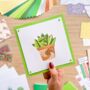 Hello House Plants! Greeting Card Making Kit | Succulents Cactus Plant Pot, thumbnail 4 of 7