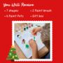 Paint Your Own Christmas Shapes Kit, thumbnail 3 of 4