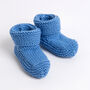 Baby Cotton Booties Easy Knitting Kit, thumbnail 4 of 10