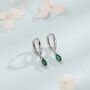 Extra Tiny Marquise Cz Huggie Hoop Earrings, thumbnail 5 of 12