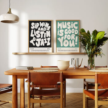 Music Wall Art Music Is Good For You Poster Print, 4 of 11