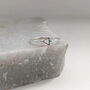 Sterling Silver Triangle Ring, thumbnail 2 of 7