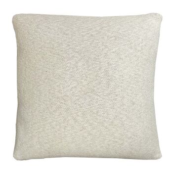Solid Knitted Poster Cushion Sunset Yellow, 2 of 5