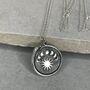 Sterling Silver Moon Phases Snake Necklace, thumbnail 1 of 12