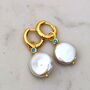 Baroque Pearl And Turquoise Drop Earrings, thumbnail 4 of 6