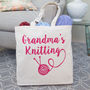 Personalised Canvas Knitting Bag, thumbnail 1 of 5