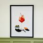 Aperol Spritz And Olives Limited Edition Print | Cocktail Prints, thumbnail 6 of 6