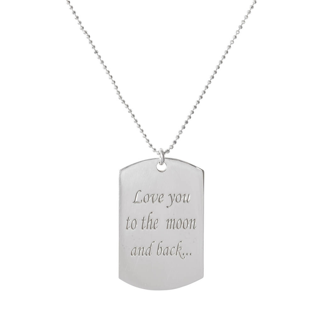 Personalised Tag Necklace By Anna Lou of London | notonthehighstreet.com