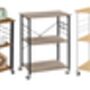 Kitchen Trolley Shelf Rolling Microwave Stand, thumbnail 6 of 6