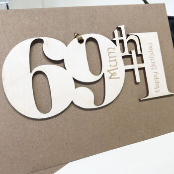 Personalised 69+One Birthday Card, 7 of 10