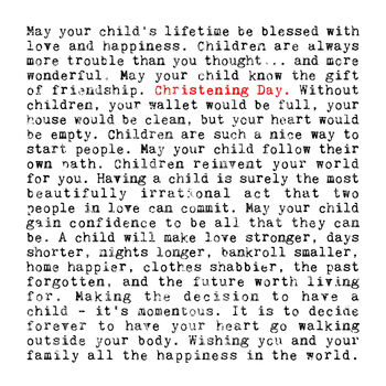 Christening Quotes Gift Print, 2 of 6