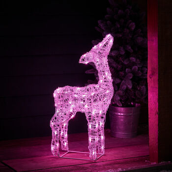 Twinkly Smart LED Outdoor Acrylic Christmas Fawn Figure, 8 of 12