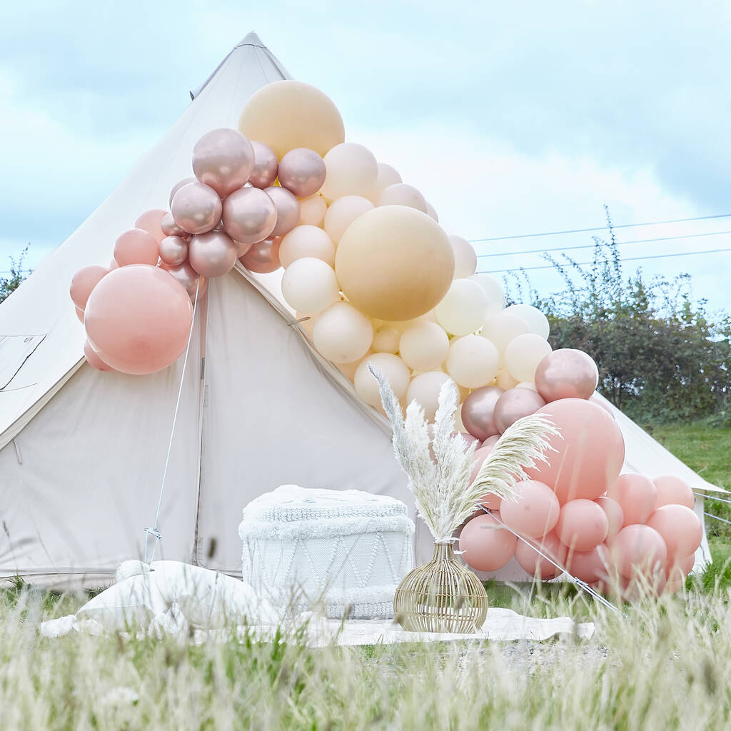 Luxe Peach, Nude And Rose Gold Balloon Arch Kit, 1 of 2