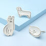 Cat, Dog And Sleeping Cat Ceramic Cupboard Knobs, thumbnail 1 of 6