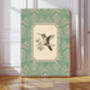 Vintage Style Kingfisher Flower Art Print, thumbnail 1 of 5