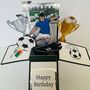 Personalisable Football Themed 3D Greeting/Gift Card, thumbnail 1 of 7