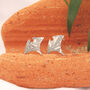 Mini Manta Ray Stud Earrings, thumbnail 5 of 10