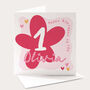 Personalised 1st Birthday Card, thumbnail 1 of 4