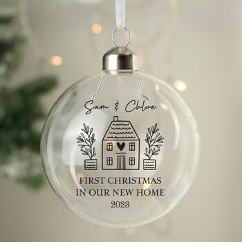 First Home Christmas Bauble Housewarming Gift, 5 of 5