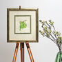 Botanical Watercolour With Plum Leaves Illustration, thumbnail 1 of 3