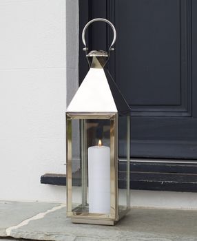 Tall Silver Candle Lantern, 11 of 12