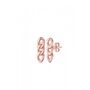 Chain Stud Earring In Sterling Silver And Gold Vermeil, thumbnail 4 of 8