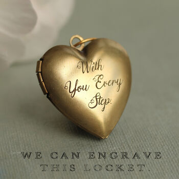 Simple Heart Locket Personalised Necklace, 4 of 10