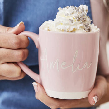 Personalised Engraved Stoneware Mug For Her, 2 of 4