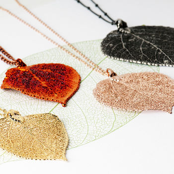 Aspen Real Leaf Necklace, Gift For Nature Lovers, 2 of 12