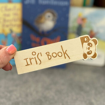 Personalised Panda Bookmark Childrens Gift, 7 of 7
