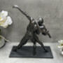 Dancing Couple Lovers Figurine – 37cm Black Ornament, thumbnail 5 of 12