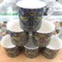 Set Of Six Palace Mugs In Blue Strawberry Thief Design, thumbnail 2 of 12