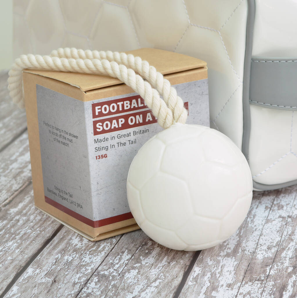 Football Soap On A Rope, 1 of 3
