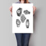 Designer Watches Black And White Collage, thumbnail 1 of 3