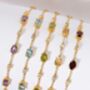 Citrine Bracelet In Sterling Silver And Gold, thumbnail 8 of 11