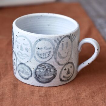 Ceramic Faces Mug, 2 of 3