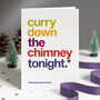 Autocorrect 'Curry' Funny Christmas Card Single Or Pack, thumbnail 1 of 3