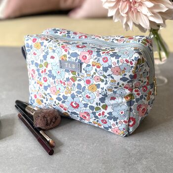 Personalised Liberty Cotton Wash /Cosmetic Bag, 3 of 6