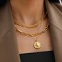 Leo Zodiac Necklace 18k Gold Plated Gift, thumbnail 2 of 8