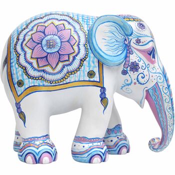 Passage To India Hand Painted 10cm Limited Elephant, 7 of 12