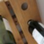 Solid Oak Wall Mounted Wine Rack Bespoke Sizes, thumbnail 2 of 11