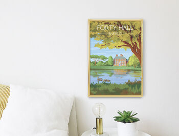 Forty Hall London Travel Poater Art Print, 2 of 8