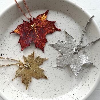 Small Canadian Maple Leaf Pendant, 4 of 12